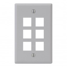 Espelho clássico 4x2  6 portas Keystone, branco - 107F06WH