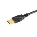 Cordão USB 2.0  macho-A - macho-A  1m6  PRETO - 5443