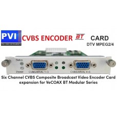 Módulo opcional para VeCOAX-BT 6x entradas video composto - VeCOAX-BT-CARD-6CVBS