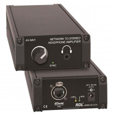 Interface de áudio Dante  0 in,  1 out Fone de ouvido, PoE, 24 Vdc - AV-NH1